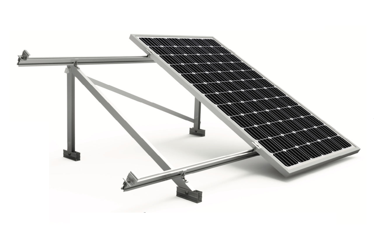 Soporte Aluminio para panel solar superficie plano