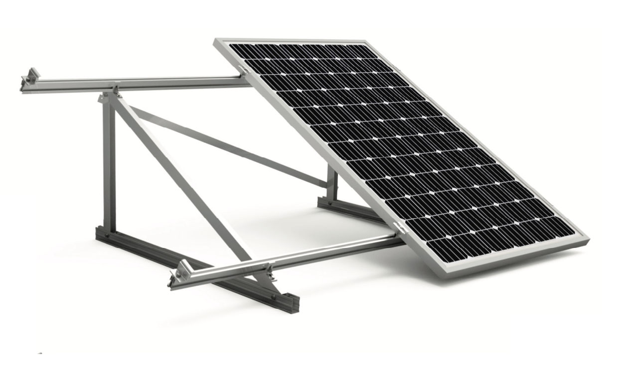Soporte de montaje en panel solar Kit de soportes de poste de hasta 30 W  (poste no incluido)