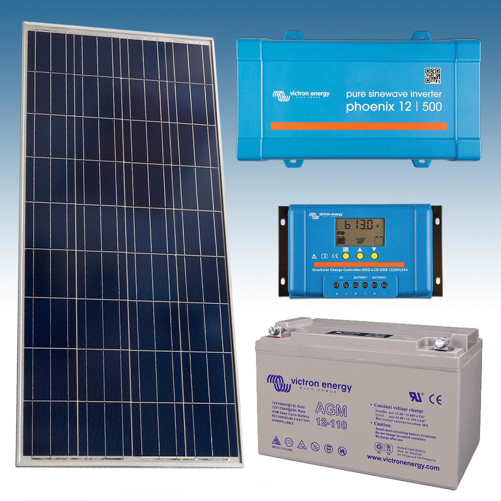 Kit Solar Fotovoltaico 6500Wh/dia con Baterías de Litio 5.6kWh 24V