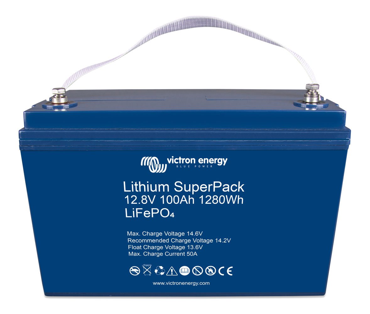 Batería de Ión-Litio, 12V/1250Wh (100Ah), 330x173x210 mm