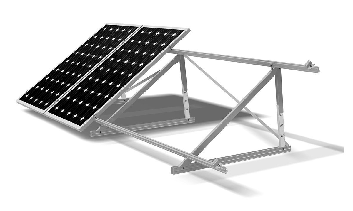 Soporte Aluminio para panel solar superficie plano