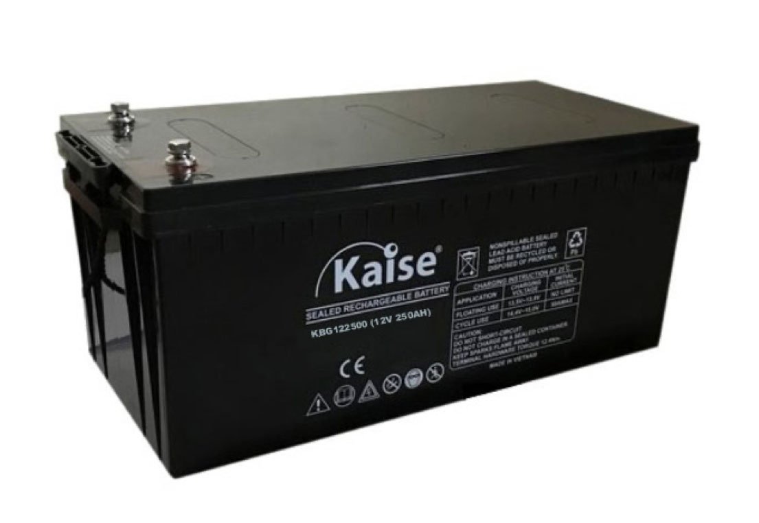 Batería AGM 250Ah 12V Kaise