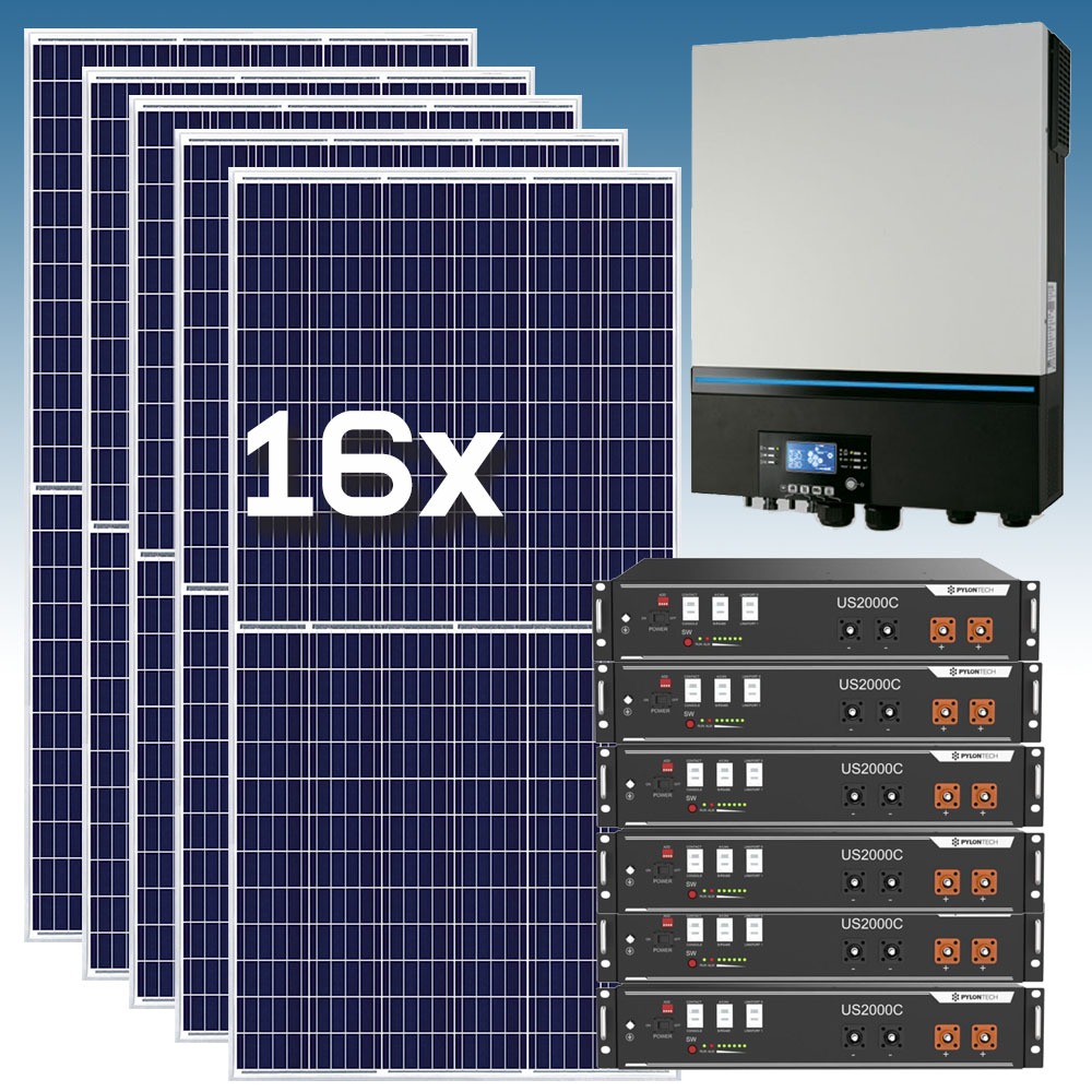 Kit solar 16200w/9450w Diarios con batería de Litio - Fotovoltaica Solar