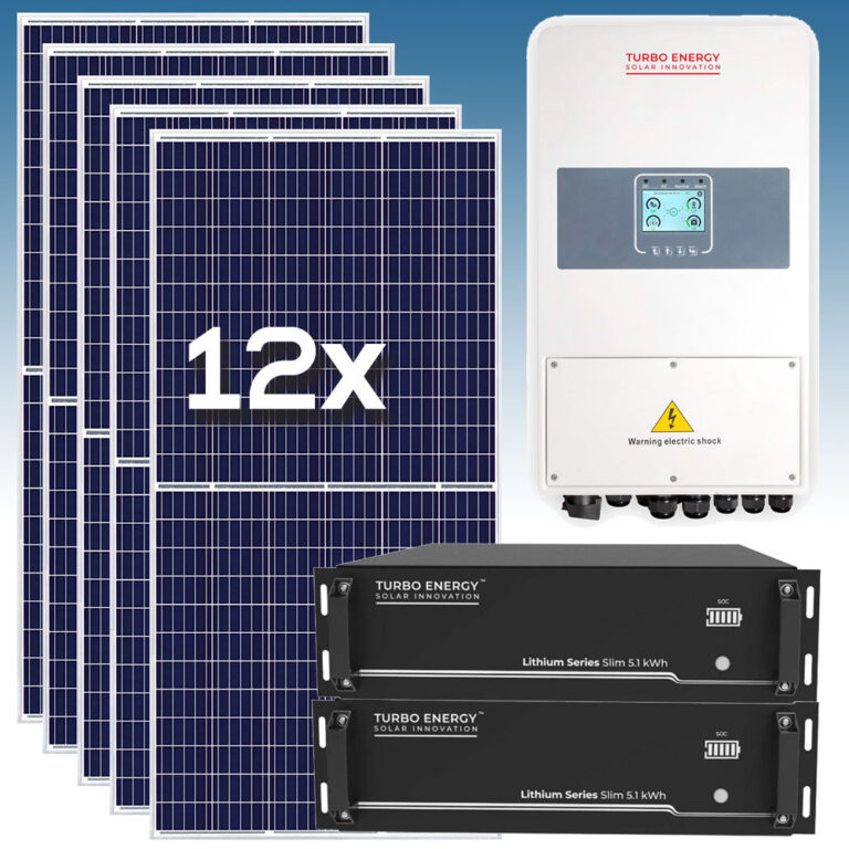 Kit Solar Fotovoltaico kWh dia con baterías de LITIO kWh V TeknoSolar com