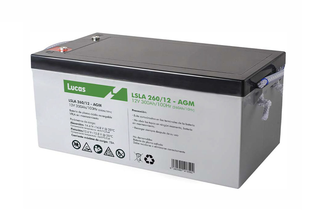 Batería AGM Lucas LSLA 260/12 12V 300Ah